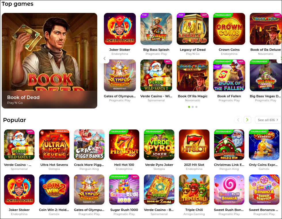 Beliebte Slot-Spiele wie Book of Dead, Starburst und Big Bass Bonanza