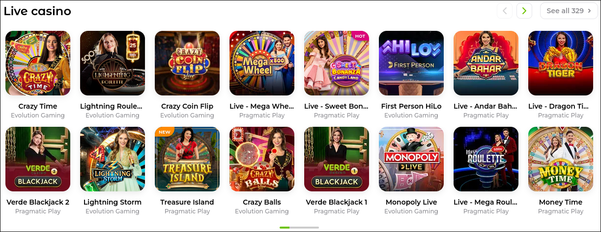 Live Casino mit professionellen Dealern am Blackjack- und Roulette-Tisch